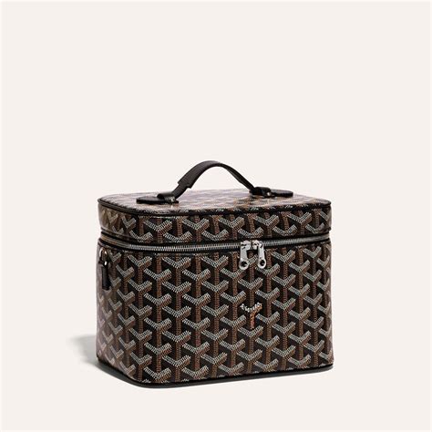 goyard muse vanity|GOYARD Goyardine Muse Vanity Case Black Gold.